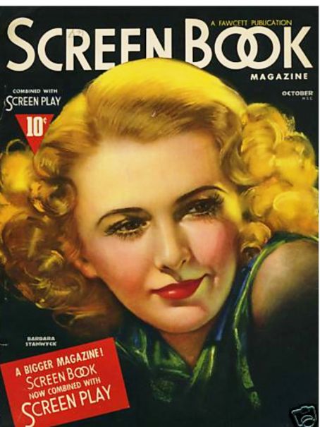 SCREEN BOOK magazine cover October 1937