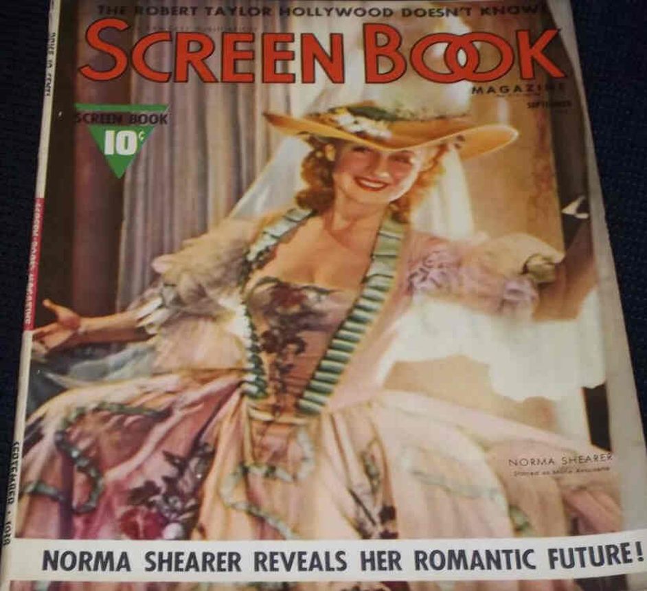 SCREEN BOOK magazine cover September 1938