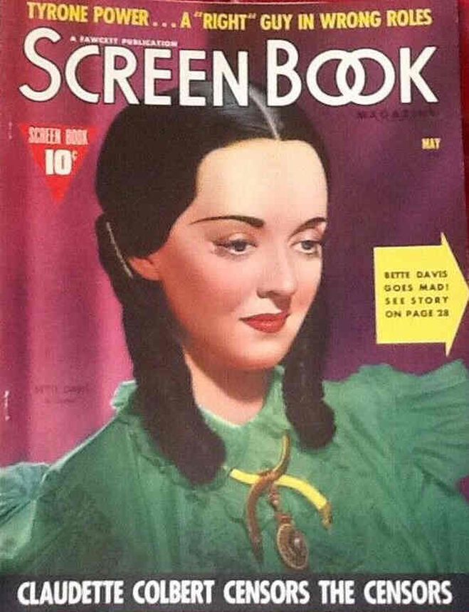SCREEN BOOK magazine cover May 1939