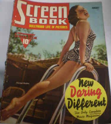 SCREEN BOOK magazine cover August 1939
