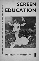 SCREEN EDUCATION (Au) magazine cover Issue 1 October 1959