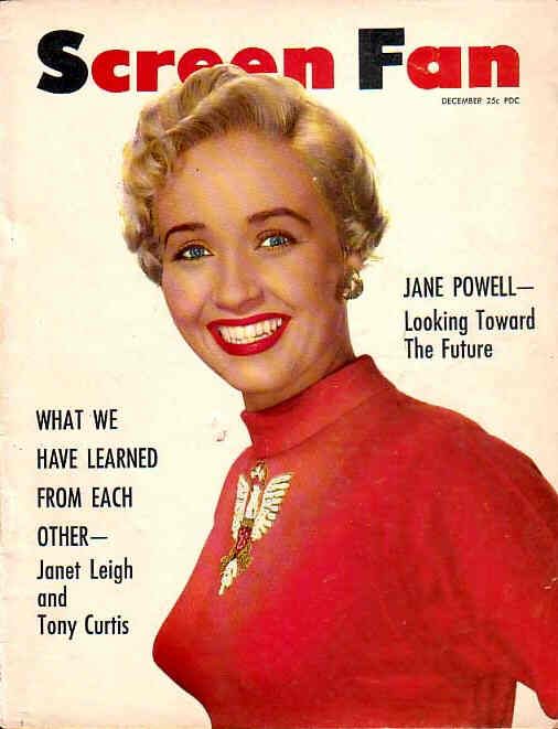 SCREEN FAN magazine cover  Vol 2 # 4 December 1953