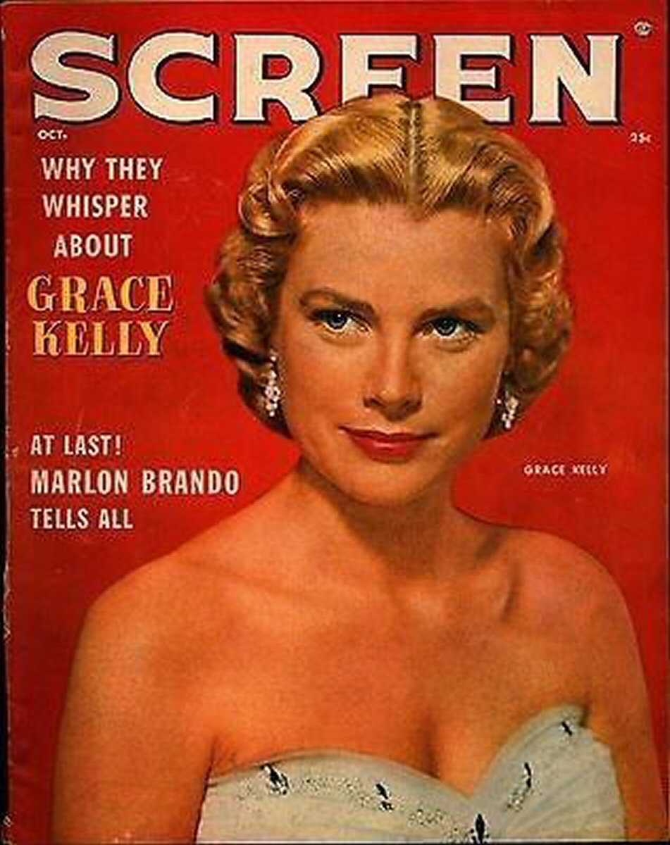 SCREEN (50s-60s) magazine cover  October 1955