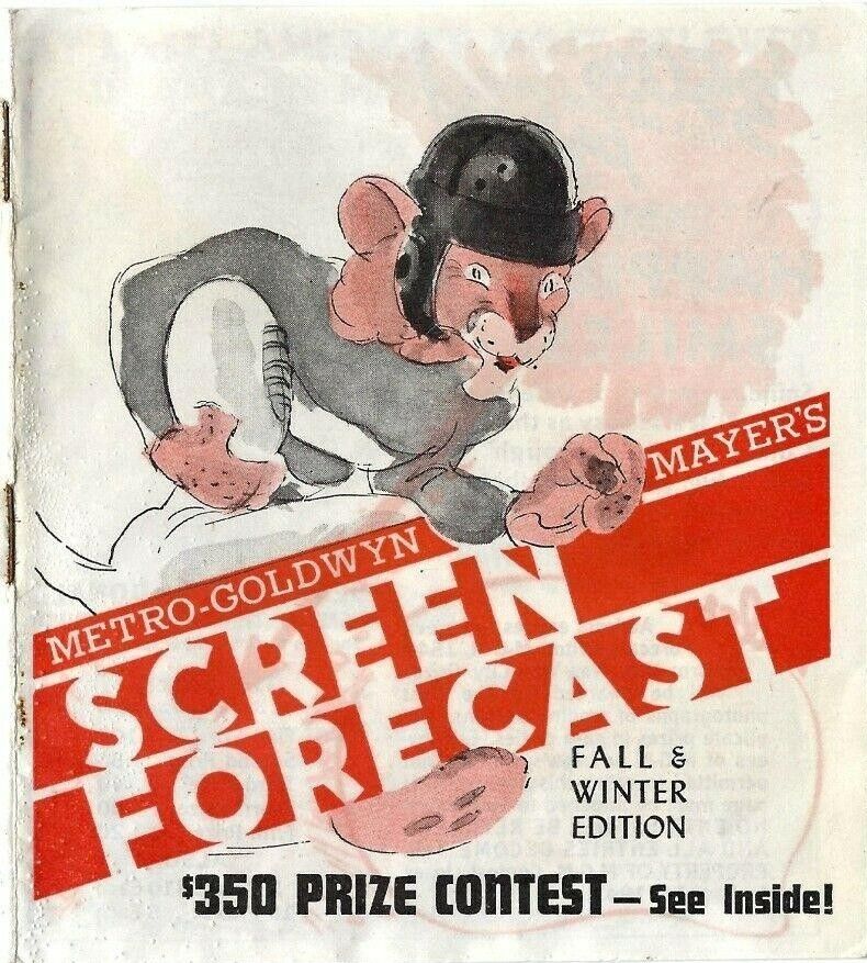 SCREEN FORECAST magazine cover Fall/Winter 1942