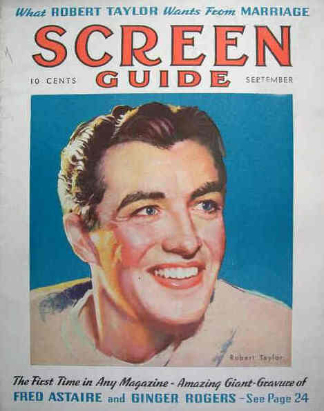 SCREEN GUIDE magazine cover September 1936
