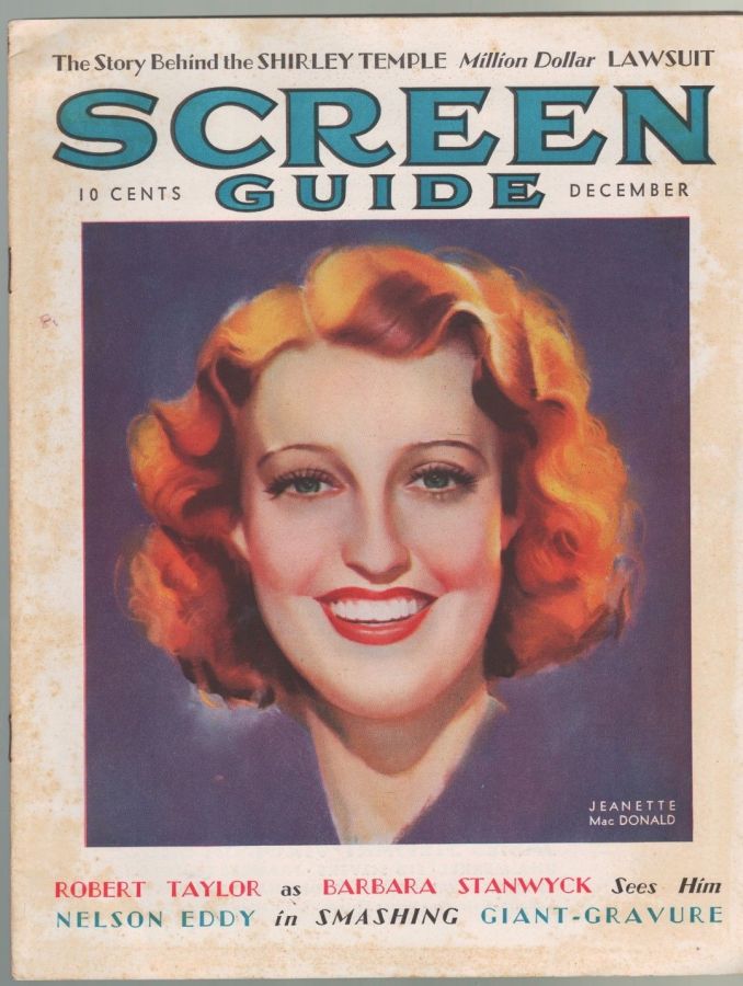 SCREEN GUIDE magazine cover December 1936