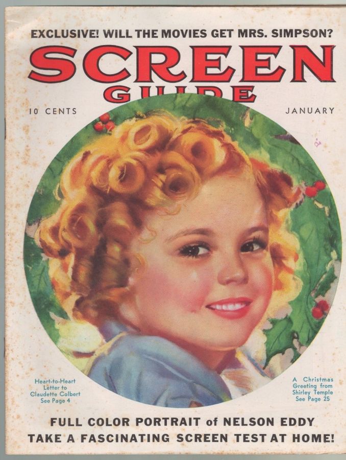 SCREEN GUIDE magazine cover January 1937