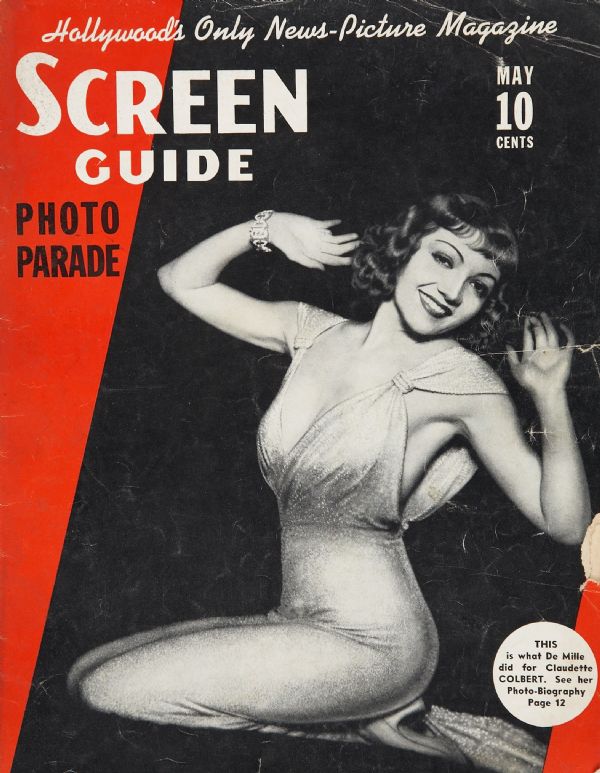 SCREEN GUIDE magazine cover May 1937