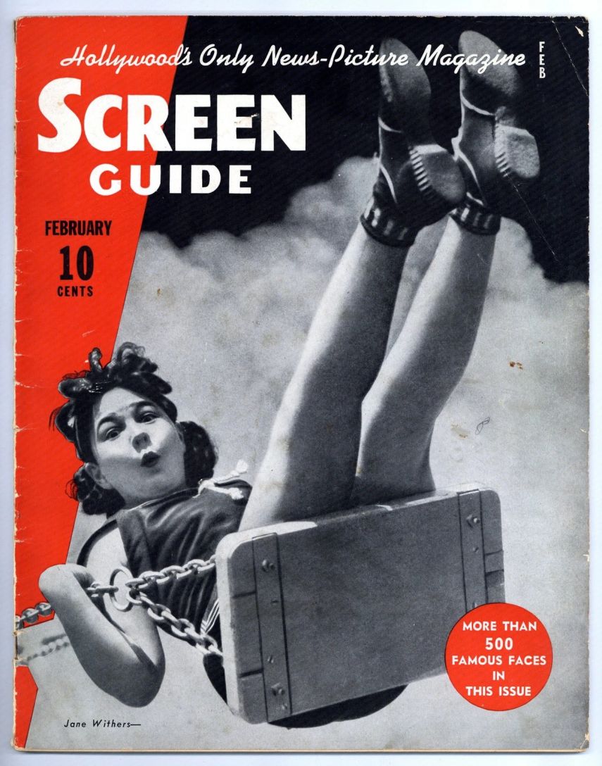 SCREEN GUIDE magazine cover February 1938