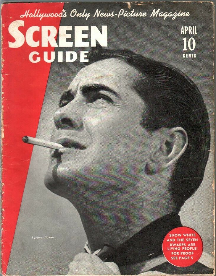 SCREEN GUIDE magazine cover April 1938