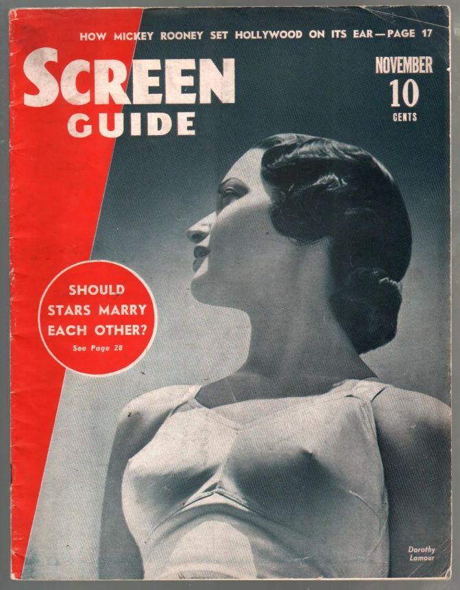 SCREEN GUIDE magazine cover November 1938