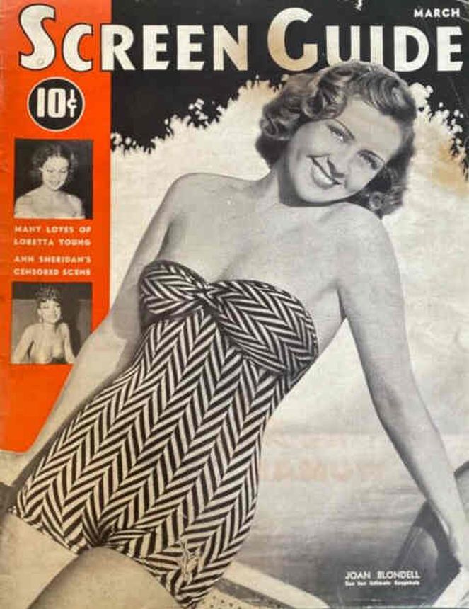 SCREEN GUIDE magazine cover March 1939
