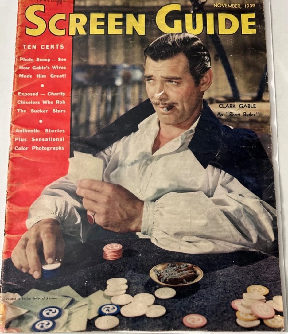 SCREEN GUIDE magazine cover November 1939