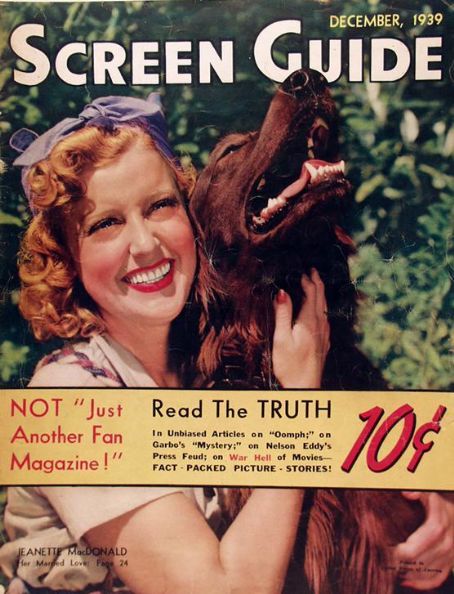 SCREEN GUIDE magazine cover December 1939