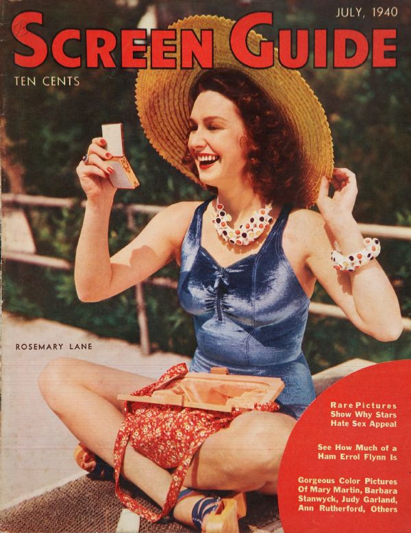SCREEN GUIDE magazine cover July 1940