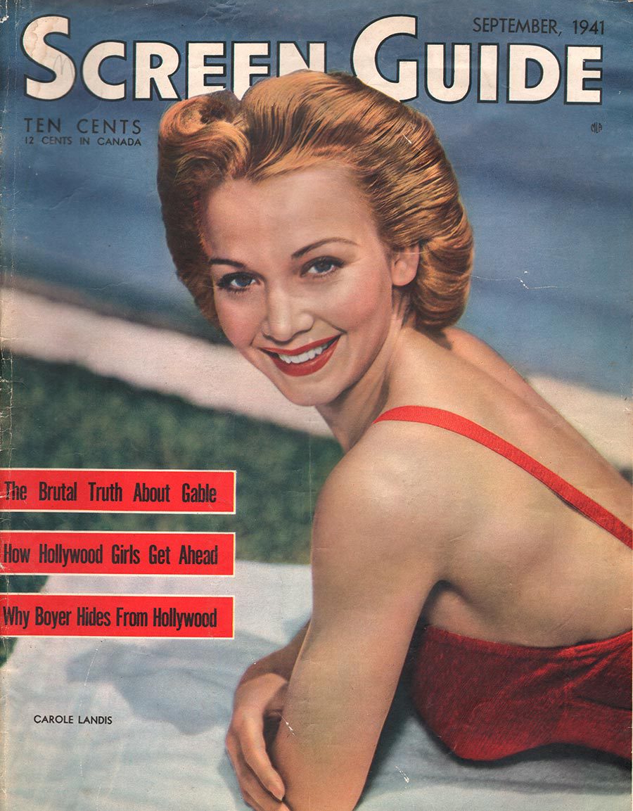 SCREEN GUIDE magazine cover September 1941