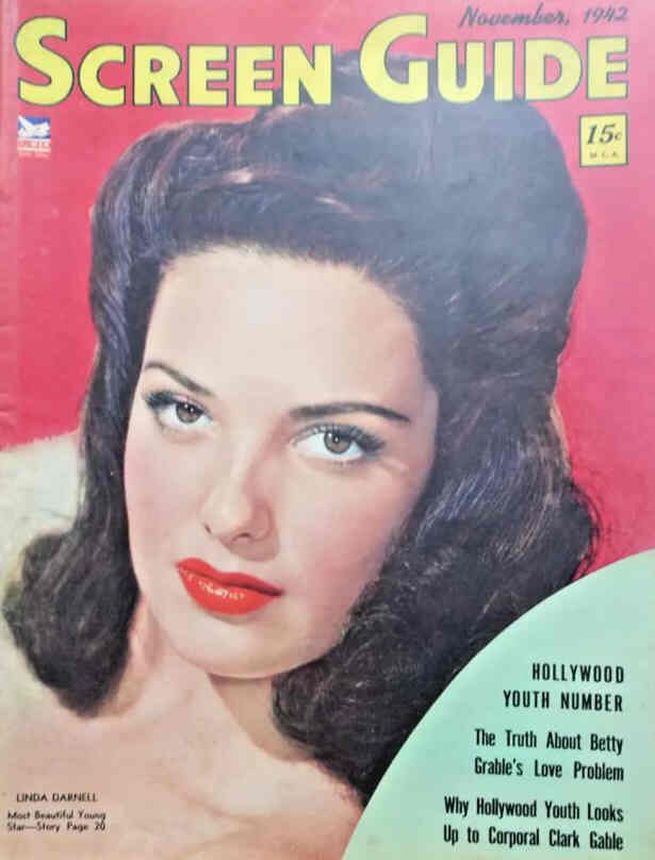 SCREEN GUIDE magazine cover November 1942