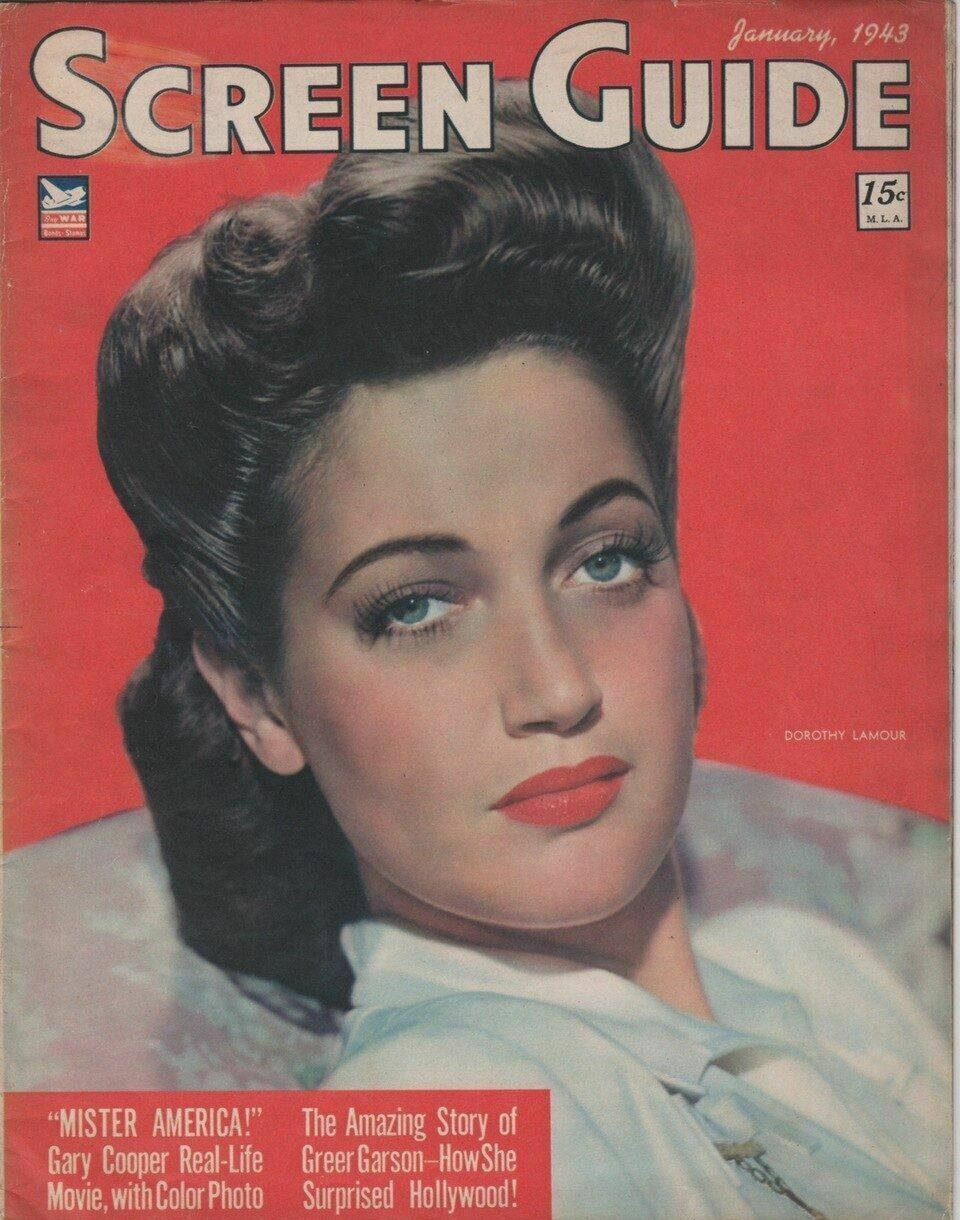 SCREEN GUIDE magazine cover January 1943