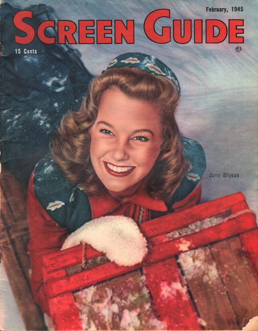 SCREEN GUIDE magazine cover February 1945