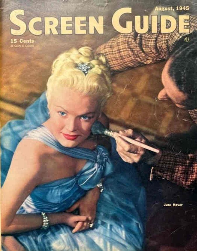 SCREEN GUIDE magazine cover August 1945
