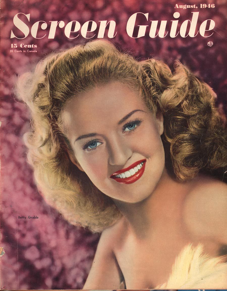 SCREEN GUIDE magazine cover August 1946