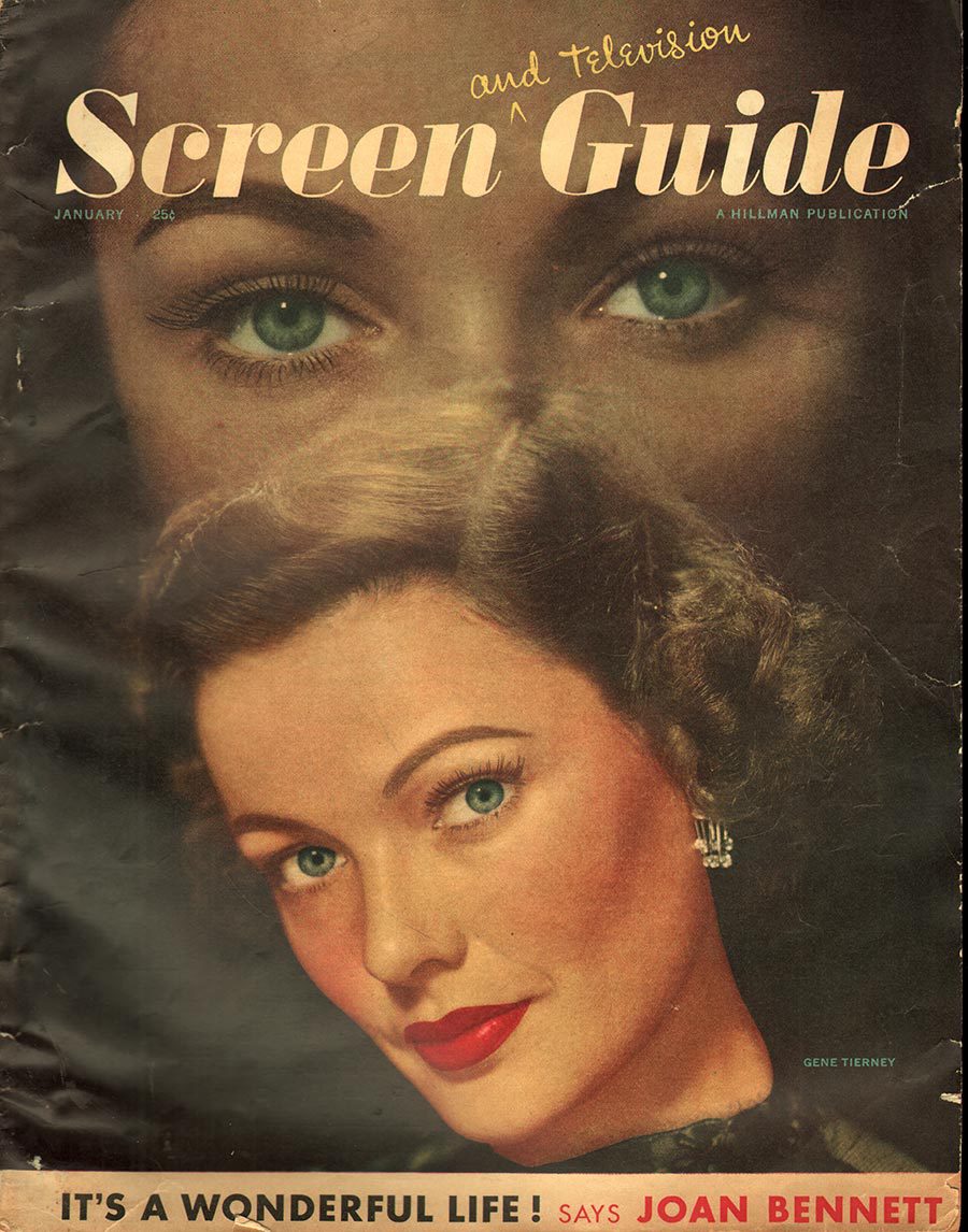 SCREEN GUIDE magazine cover January 1949