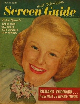 SCREEN GUIDE magazine cover July 1949