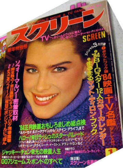 SCREEN (Jp) magazine side cover January 1984