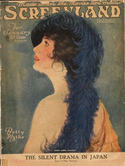 SCREENLAND magazine cover January 1922