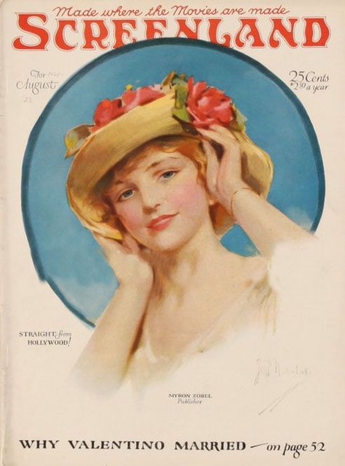 SCREENLAND magazine side cover July/August 1922