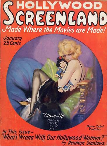 SCREENLAND magazine side cover January 1923