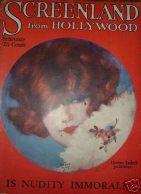 SCREENLAND magazine side cover February 1923