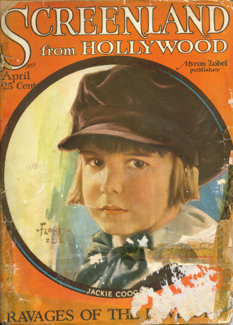 SCREENLAND magazine side cover April 1923