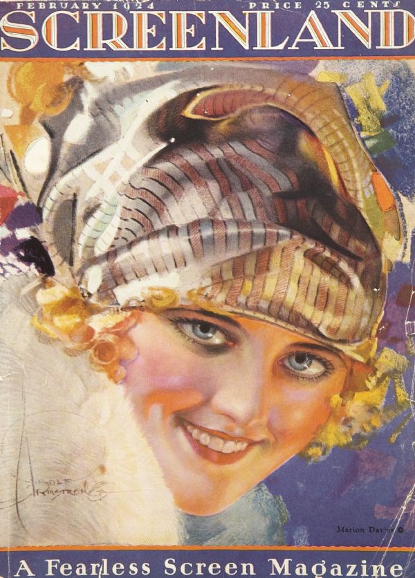 SCREENLAND magazine side cover February 1924