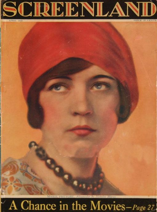 SCREENLAND magazine cover April 1925