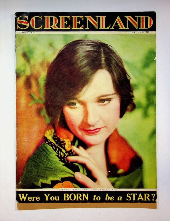 SCREENLAND magazine side cover June 1925