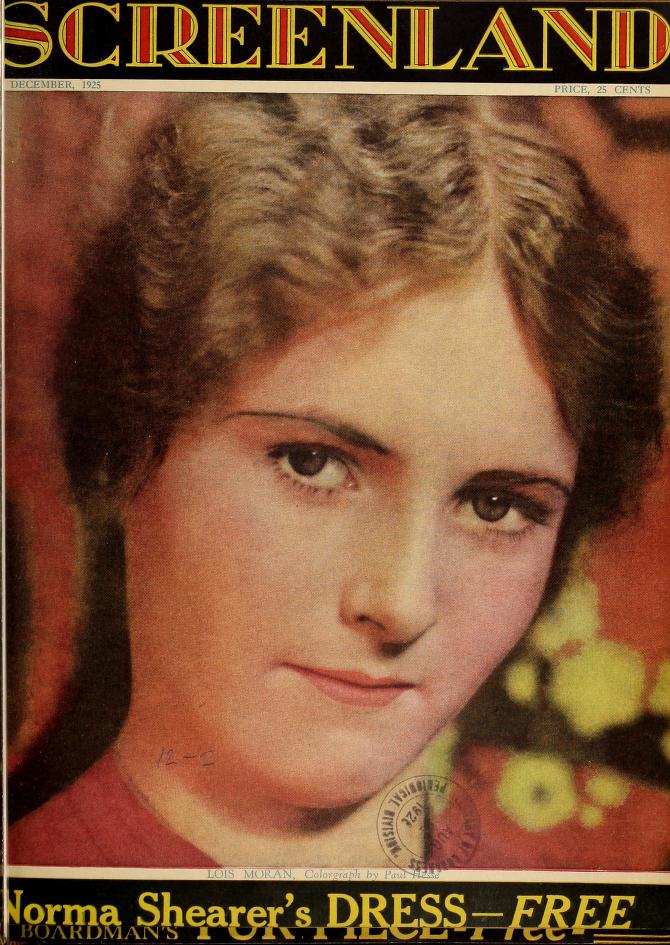 SCREENLAND magazine cover December 1925