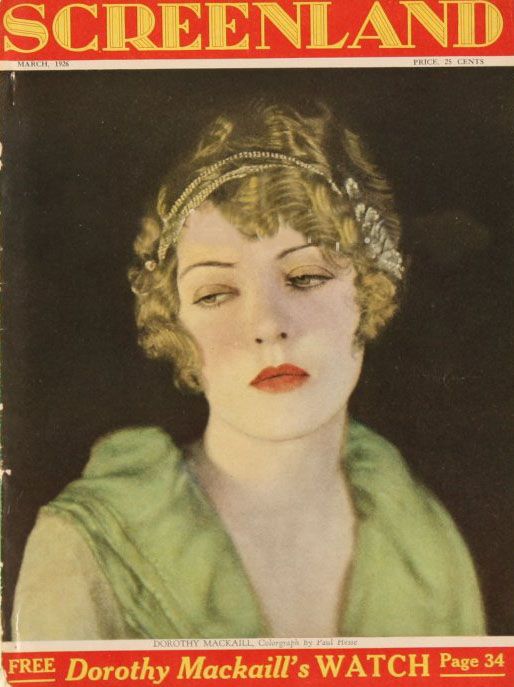 SCREENLAND magazine side cover March 1926