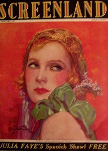 SCREENLAND magazine side cover February 1927