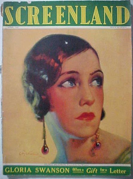 SCREENLAND magazine side cover April 1927