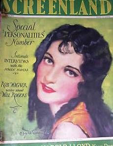 SCREENLAND magazine side cover May 1927