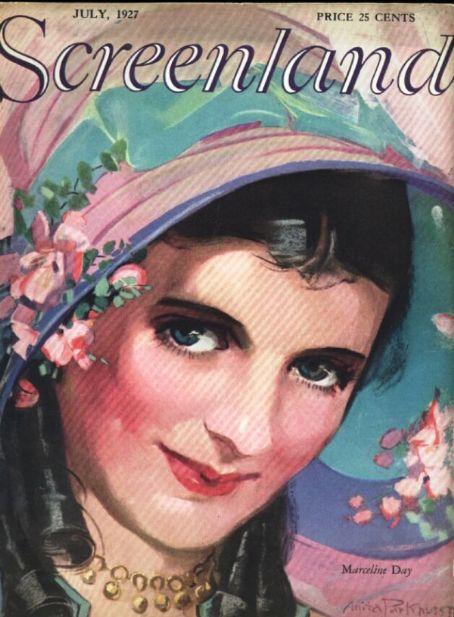 SCREENLAND magazine side cover July 1927