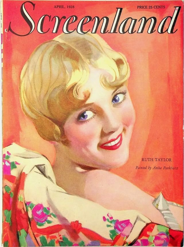 SCREENLAND magazine side cover April 1928