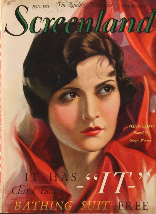 SCREENLAND magazine side cover July 1928
