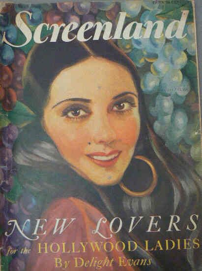 SCREENLAND magazine cover November 1928