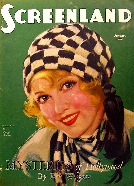 SCREENLAND magazine side cover January 1929