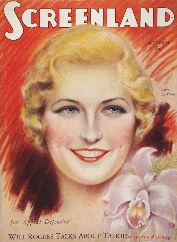 SCREENLAND magazine cover October 1929
