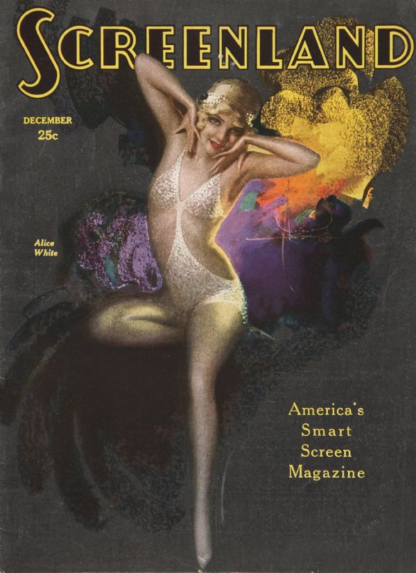 SCREENLAND magazine side cover December 1929