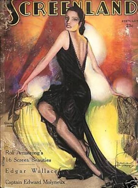 SCREENLAND magazine side cover February 1930
