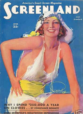 SCREENLAND magazine side cover June 1930